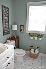 Still, it's usually a good idea to choose lighter colored wood or tiles for the floor and lighter colored countertops to keep the room from feeling too dark or gloomy. Holiday Ready Room Refresh Behr Marquee Green Trellis Athomewiththebarkers Com Best Bathroom Colors Green Bathroom Paint Small Bathroom Paint