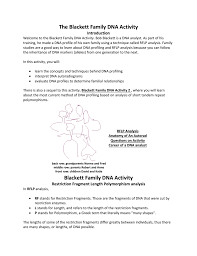 Dna analysis os answer key : Blackett Family Dna Activity 1 Answer Key Familyscopes