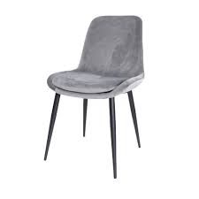 amelie eetkamerstoel velvet metalen onderstel eetkamerstoelen eetkamerstoelen grijs stoelen