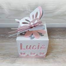 Lot De Boites A Dragees Theme Papillons Personnalisee Lot De 5 Etsy Boite Dragees Coffret Cadeau Mariage Contenant Dragees