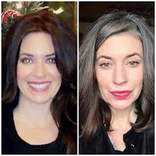Left Pic 5 Years Ago Right Pic Couple Days Ago I M Conflicted As I Look At This Side By Si Grey Hair Inspiration Natural Hair Styles Gray Hair Growing Out
