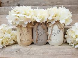 You'll find yourself starting a new project (or two, or three). Painted Mason Jars Rustic Mason Jar Decor Vintage Home Etsy