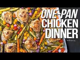One Pan Chicken Dinner Keto Sam The Cooking Guy 4k Youtube One Pan Chicken Pan Chicken Chicken Dinner
