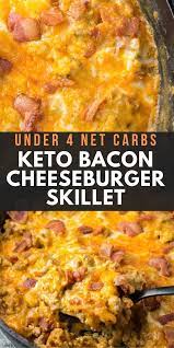 One Pan Keto Bacon Cheeseburger Skillet The Best Keto Recipes Recipe Keto Recipes Dinner Keto Recipes Easy Keto Diet Recipes