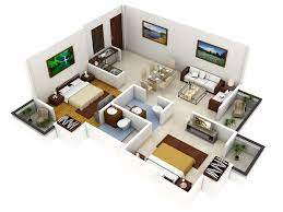 Check spelling or type a new query. Modern 2 Bedroom House Floor Plan Design 3d House Storey