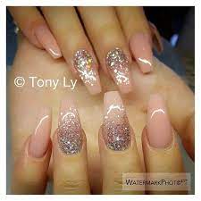 The technique involves literally dipping the nails into colored powder, while brushing on layers of bonder as an adhesive for the powder, before using a clear sealant on top. Color Acrylic Nail Powder Designs Confession Of Rose