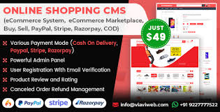 It helps online customers to purchase. Latest Online Shopping Cms Ecommerce System Ecommerce Marketplace Buy Sell Paypal Stripe Cod Nulled Free Download