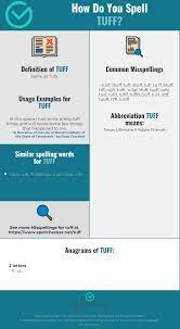 Any spelling listed in the dictionary is correct. Correct Spelling For Tuff Infographic Spellchecker Net