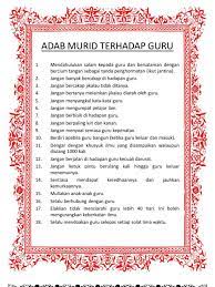 Kuliah berkenaan adab anak murid. Adab Murid Terhadap Guru Kawan Dan Ibu Bapa