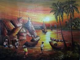 27 lukisan pemandangan nelayan jual koleksi pajangan lukisan sunset kampung nelayan kota semarang moesanonong store tokopedia d di 2020 lukisan pemandangan gambar. 30 Lukisan Pemandangan Kampung Nelayan