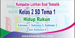 Kumpulan Soal Tematik Kelas 2 Sd Tema 1 Hidup Rukun Subtema 1 2 3 Dan 4 Dilengkapi Kunci Jawaban Bimbel Brilian