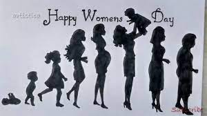 Happy women's day drawing poster | how to draw womens day. Women S Day Drawing Step By Step Artistica Youtube