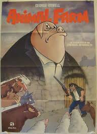 Animal Farm Original Release German Movie Poster Farm Animals Cartoon Character Design Animal Farm George Orwell