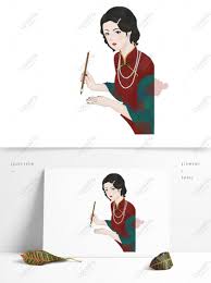 Lovepik صورة Psd 732838137 Id الرسومات بحث صور شيونغسام امرأة تكتب في جمهورية الصين بفرشاة