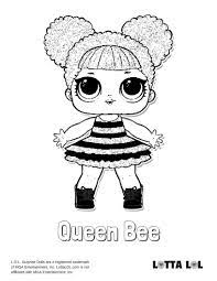 Gather the entire collection of beautiful lol dolls. Queen Bee Coloring Page Lotta Lol Bee Coloring Pages Queen Bee Pictures Lol Dolls