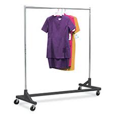 The rolling rack has 1 tubing and is 74 tall. Salesman Rolling Retail Clothing Racks Specialty Store Services