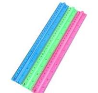 TXYRDXK 1Pc Color Transparent Ruler Plastic Rulers With Handle Grip - 12  inch Ruler, Ruler with Centimeters, Millimeter and Inches, Clear Rulers, ...