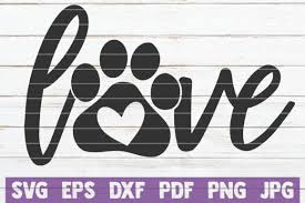 Download Paw Love Cut File Graphic By Mintymarshmallows Creative Fabrica PSD Mockup Templates