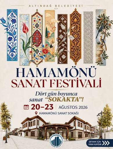 Ankara Etkinlik Haberleri | isa cotur | 🎨 HAMAMÖNÜ SANAT FESTİVALİ  BAŞLADI! Usta eller, kadim sanatlar ve yaşayan bir kültür mirası… 🖌️✨  Altındağ Belediyesi tarafından... | Instagram
