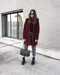 Este Abrigo De Lidl Cuesta 25 Euros Y Esta Literalmente Arrasando En Instagram Winter Outfits Women Casual Winter Outfits Burgundy Coat Outfit