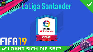 La liga santander es la primera división de fútbol en españa, la máxima competición nacional de fútbol. Spanische Ligen Sbc La Liga Santander Sbc Lohnt Sich Die Sbc Deutsch Fifa 19 Ultimate Team Youtube