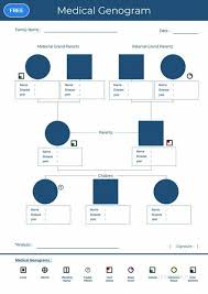 Free Medical Genogram Template Pdf Word Doc Apple Mac Pages Genogram Template Templates Free Medical