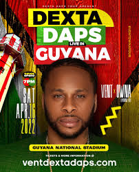 GUYANA 🇬🇾 THE VENT X OWNA TOUR IS COMING TO YOU! SATURDAY APRIL 16 AND I  HAVE COMPANY, GUESS WHO?😀 TICKETS & DETAILS AT VENTDEXTADAPS.COM TICKETS  WILL BE AVAILABLE AT LOCAL OUTLETS