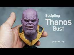 Sculpting Thanos Avengers Endgame Polymer Clay Tutorial Youtube Polymer Clay Polymer Clay Tutorial Sculpting