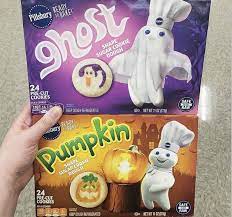 Pillsbury halloween cookies are back with two adorable new shapes. Pillsbury Ghost And Pumpkin Shape Sugar Cookie Dough Is Back For Halloween 2020
