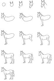 Wij hebben de leukste paarden kleurplaten voor kinderen op een rij gezet! Stap Voor Stap Een Paard Tekenen Kind Tekening Eenvoudige Tekeningen Paard Tekeningen