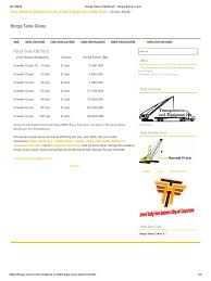 Hiab / truck crane 5 ton rp. Harga Sewa Alat Berat Harga Sewa Crane1 Pdf
