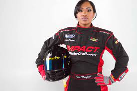 There are so many well known nascar drivers but if you wanted famous i'd have to go with and this is in no particular order: Tia Norfleet The First African American Woman In Nascar
