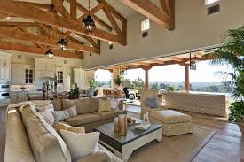 Learn more about how to create an inviting outdoor living room, approach the outdoors as you would the indoors: Indoor Outdoor Living Room In Rancho Santa Fe Living Room San Diego By Kern Co Susan Spath Interior Design Houzz