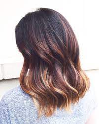 Dark Brown Base With Red And Blonde Balayage Balayage Hair Blonde Beliage Hair Balayage Hair Caramel