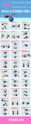 30 Best Stability Ball Exercises For A Stronger Core Fitwirr Fitness Body Stability Ball Exercises Best Core Workouts