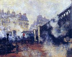 Claude Monet Le Pont De L Europe Gare Saint Lazare 1877 Monet Art Claude Monet Paintings Claude Monet Art