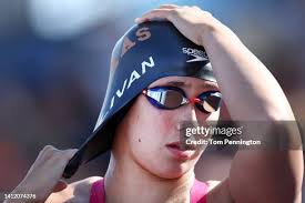 Emma Weber swims in the Women's LC 100 Meter Breaststroke Prelim... News  Photo