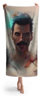 Freddie Mercury Beach Towels for Sale