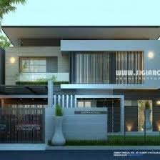 Desain Rumah Sudut Minimalis 2 Lantai Desain Eksterior Arsitektur Modern Arsitektur