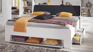 Zirbenbett køje 04 astfrei mit gepolstertem rückenteil und. Bett Mainau Weiss Bettkasten Kopfteil Gepolstert 180x200 Cm