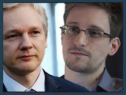 Julian Assange and Edward Snowden