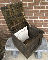 Reclaimed Wood Crate With Hinged Lid Rustic Handmade Wooden Etsy Wood Crates Crate Storage Rustic Wooden Box