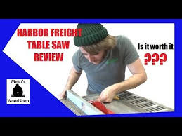 Harbor Freight Table Saw Review Mean S Woodshop Youtube In 2020 Table Saw Reviews Table Saw Wood Shop