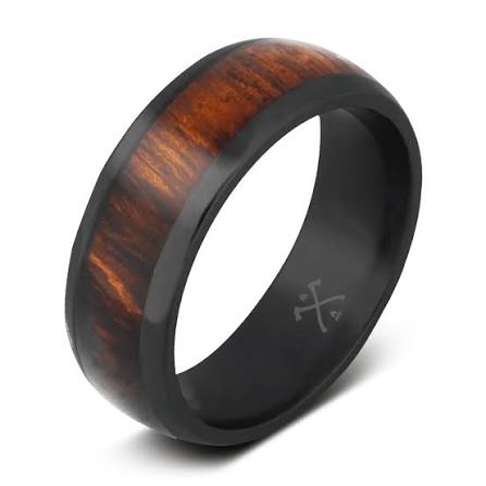 The Artisan - Desert Ironwood & Black Zirconium Band | Manly Bands