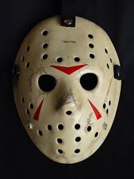 A big guy wielding a chainsaw and wearing … although his mask is a respirator rather than a hockey mask, visually it conveys the same impression. Michael Myers Goalie Mask Jason Mask Horror Movie Icons Hockey Halloween Costume