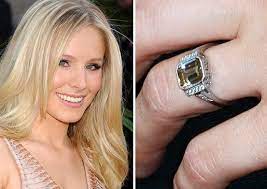 Kristen Bell Neil Lane Engagement Ring Celebrity Rings Colored Diamond Engagement Rings Celebrity Engagement Rings