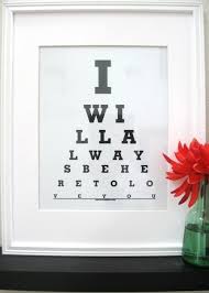 Room Designs Creative Wedding Eye Chart Wall Art Free Print