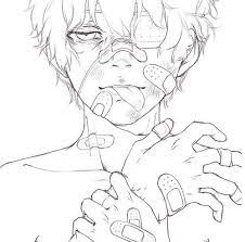 Injured Plasters Anime Drawings Character Art Drawings