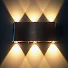 Glighone modern led wall light sconce up down wall lights angle adjustable wall lamp for living room bedroom bathroom corridor wall lighting, 6w aluminum cool white. Led Wall Sconces Modern Contemporary Led Integrated Metal Lightingo Co Uk