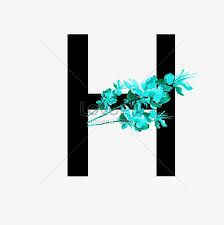 بلا رقيق حرف h زخرفة النمط الصيني زهرة flower decorations lettering chinese style